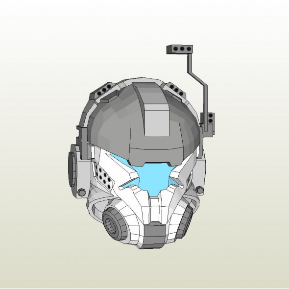 clone trooper armor pepakura files helmet