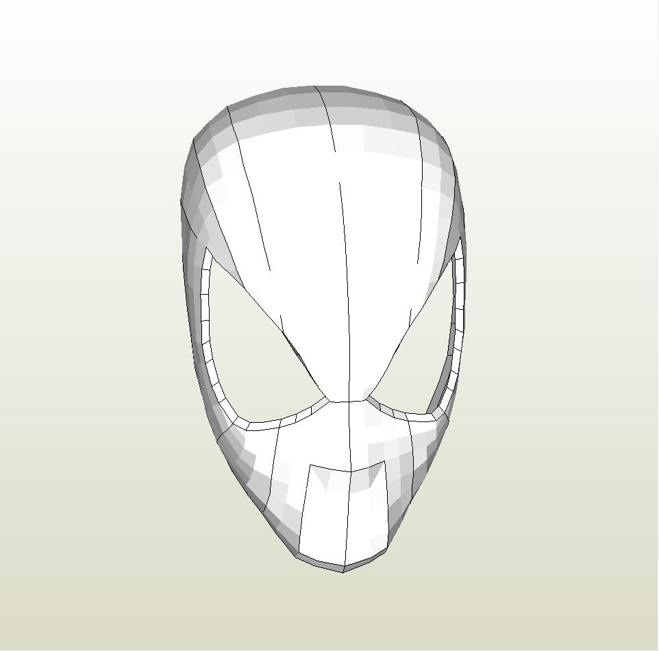 spiderman-face-shell-template-flyer-template
